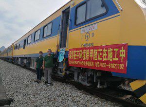 中國中車集團JJC檢修列車-深圳站除甲醛施工案例